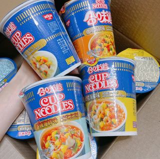NISSIN 닛신 컵누들  4종 - 씨푸드오리지날, 씨푸드 스파이시, 씨푸드 커리, 씨푸드 XO소스 — 3점을 준 리뷰어가 2022년 5월 올린 사용 사진