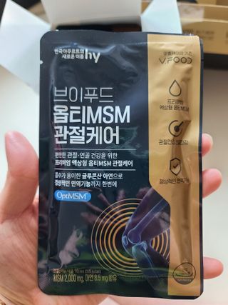 [브이푸드] 옵티MSM 관절케어 (70ml x30포) — 5점을 준 리뷰어가 2022년 6월 올린 사용 사진