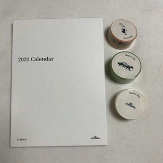 콜린스 2021 엽서 캘린더와 마스킹 테이프 3종 — 5점을 준 리뷰어가 2020년 12월 올린 사용 사진