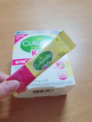 컬처렐 키즈패킷 30스틱 1개 — 5점을 준 리뷰어가 2021년 1월 올린 사용 사진