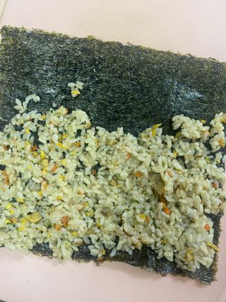해풀잎 누구나 김밥*1ea [(혼합야채 35g *1ea,  김밥김 (5g, 5ea),  양념간장 (6g, 5ea), 참기름(5g, 2ea)] — 5점을 준 리뷰어가 2022년 7월 올린 사용 사진