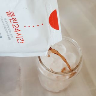 클린24시간 1BOX(5포) + 전용보틀(500ml) — 5점을 준 리뷰어가 2023년 8월 올린 사용 사진