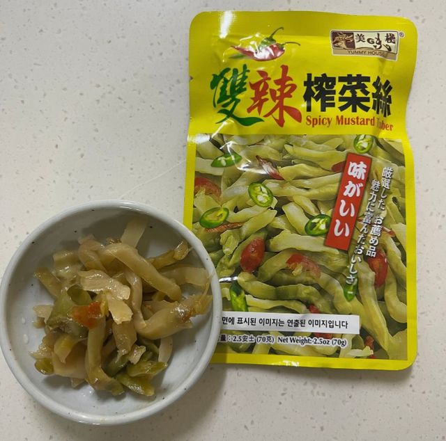 (구매평용)야미하우스 홍콩 스파이시 프리미엄 짜사이 무침 70g 2개 리뷰 사진