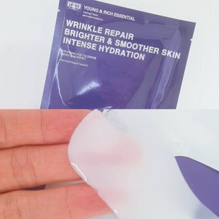 101스킨 영앤리치 하이드로겔 마스크팩 — 3점을 준 리뷰어가 2021년 2월 올린 사용 사진