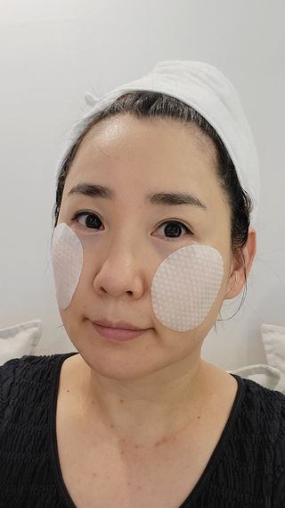 랑벨 비타 에너지 잡티 앰플 패드 65매 (투명하고 밝은 얼굴 광채패드) — 5점을 준 리뷰어가 2022년 6월 올린 사용 사진