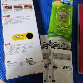3M 스카치브라이트 비마마젠타 밀대걸레 세트+ PET 정전기청소포 대형 30매 — 5점을 준 리뷰어가 2025년 2월 올린 사용 사진