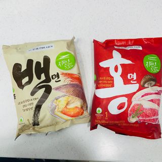 [풀무원] 자연은맛있다 정면, 백면, 홍면  세트 — 5점을 준 리뷰어가 2021년 4월 올린 사용 사진