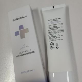 바노바기 코스메틱 바노바기 밀크씨슬 리페어 시카 선스크린 플러스 50ml — 4점을 준 리뷰어가 2023년 2월 올린 사용 사진