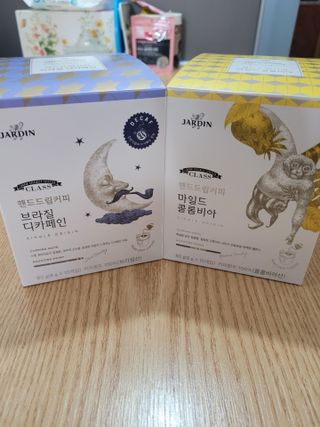 (주)쟈뎅 쟈뎅 클래스 핸드 드립 커피 10P 2종_디카페인 1종+랜덤 플레이버 1종 — 5점을 준 리뷰어가 2021년 4월 올린 사용 사진