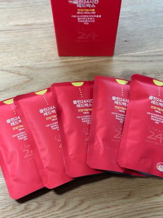 클린24시간 레드박스 1BOX(5포) + 전용보틀(500ml) — 5점을 준 리뷰어가 2024년 2월 올린 사용 사진