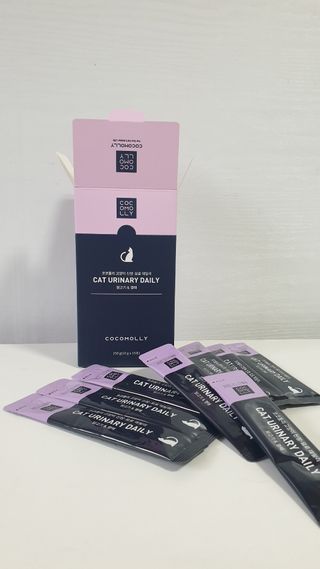 코코몰리 고양이 구강• 헤어볼 데일리 /신장• 요로 데일리 — 4.5점을 준 리뷰어가 2021년 1월 올린 사용 사진