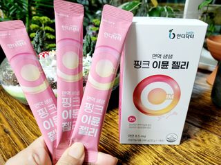 인디닥터 면역 생생 핑크 이뮨 젤리 + 타이탄 BCAA 프로틴 젤리스틱 — 4점을 준 리뷰어가 2022년 3월 올린 사용 사진