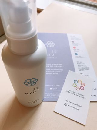 AYU25[아유트웬티파이브] 피부건강에 꼭 필요한 pH 약산성 와일드 로즈토너 — 5점을 준 리뷰어가 2021년 4월 올린 사용 사진