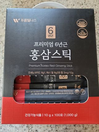 [푸름웰니스] 프리미엄 6년근 홍삼스틱 3mg x 100포 — 5점을 준 리뷰어가 2022년 3월 올린 사용 사진