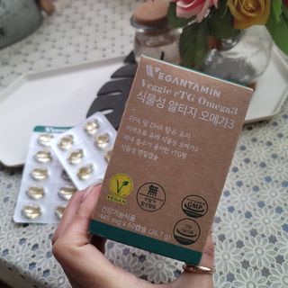 비건타민 식물성 알티지 오메가3 — 5점을 준 리뷰어가 2021년 3월 올린 사용 사진
