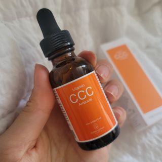 더마 사이언스 비타민 CCC 앰플 기미 브라이트닝 세럼 30ml — 5점을 준 리뷰어가 2021년 8월 올린 사용 사진