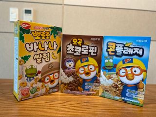 씨알푸드 뽀로로 시리얼 3종 — 5점을 준 리뷰어가 2022년 2월 올린 사용 사진