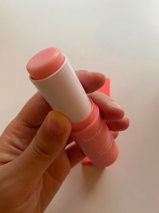 스킨큐어 산다화 카멜리아 안티 링클 멀티밤 — 5점을 준 리뷰어가 2022년 10월 올린 사용 사진
