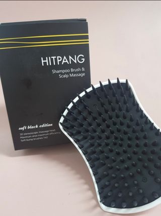 온가족 시원한샴푸 깨끗한두피 샴푸브러쉬 두피스케일링 히트팡블랙에디션 — 5점을 준 리뷰어가 2021년 8월 올린 사용 사진