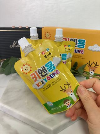 [몸엔용] 어린이, 초등학생의 영양간식 달콤 국산녹용 키엔용  80ml x 10포 — 5점을 준 리뷰어가 2021년 7월 올린 사용 사진