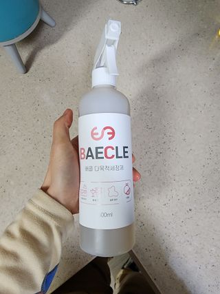 소담스퀘어 상암 장바이오텍(주)  배클 다목적 세정제 — 5점을 준 리뷰어가 2022년 12월 올린 사용 사진