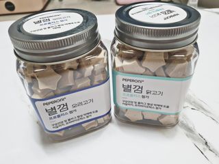 페페로니 자기전에 먹는 저알러지 껌 세트 치킨+오리 — 5점을 준 리뷰어가 2021년 7월 올린 사용 사진