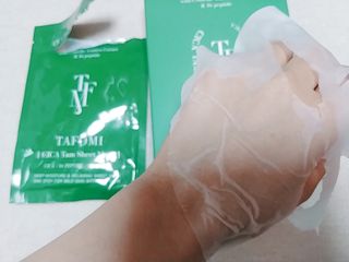 타포미 시카 탐 시트 마스크 27ml — 5점을 준 리뷰어가 2023년 1월 올린 사용 사진