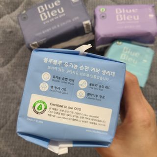 블루블루 유기농 순면 커버 생리대 — 5점을 준 리뷰어가 2021년 2월 올린 사용 사진