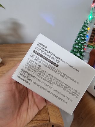 GINGER6 에너자이징 펩티 크림 — 5점을 준 리뷰어가 2021년 12월 올린 사용 사진