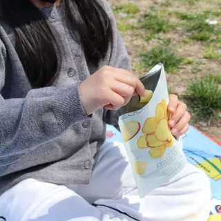 딜라이트 프로젝트 원물칩 5종 9ea(고구마칩, 자색고마칩, 느타리버섯칩, 비트 믹스칩, 단호박 믹스칩) — 5점을 준 리뷰어가 2022년 4월 올린 사용 사진