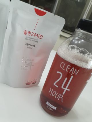 클린24시간 1BOX(5포) + 전용보틀(500ml) — 5점을 준 리뷰어가 2023년 3월 올린 사용 사진