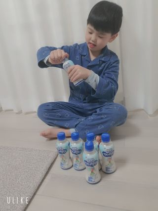 남양유업 [ 아인슈타인 ] 머리가 마시는 아인슈타인 킨더밀쉬 — 5점을 준 리뷰어가 2020년 12월 올린 사용 사진