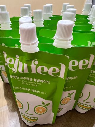 JEJUFEEL 풋풋한 제주담은 청귤에이드 — 5점을 준 리뷰어가 2022년 9월 올린 사용 사진