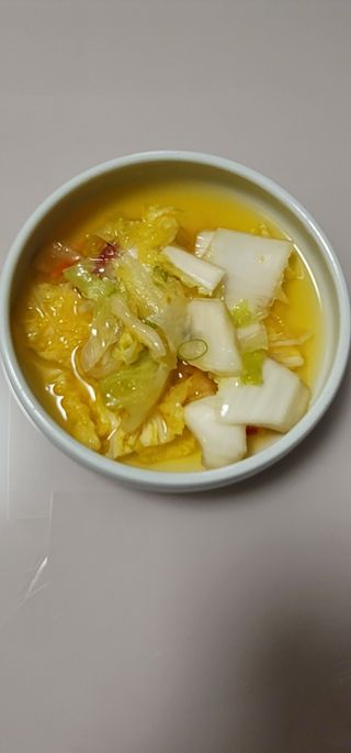 셰프애찬 단호박 백김치 1kg — 5점을 준 리뷰어가 2022년 10월 올린 사용 사진
