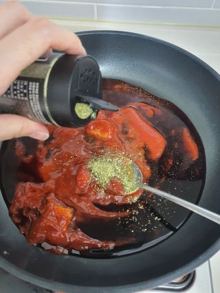 우주쿡 천연조미료 고메 프리미엄 시즈닝 6종 택1 청양고추+ /대파 /깻잎 /마늘 /생강 /표고버섯 — 5점을 준 리뷰어가 2021년 9월 올린 사용 사진