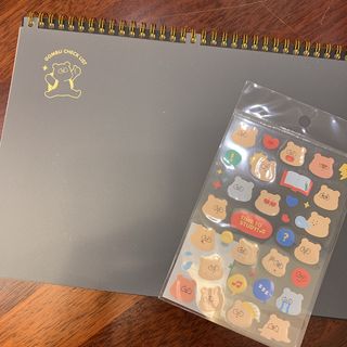 리훈 곰부 체크리스트+ 곰부 리무버블스티커 1장 — 5점을 준 리뷰어가 2021년 5월 올린 사용 사진