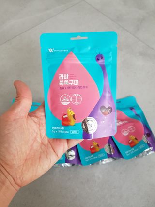 푸름웰니스 라바 쑥쑥구미 36g — 5점을 준 리뷰어가 2022년 3월 올린 사용 사진