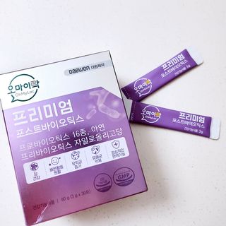 [유산균] 오마이락 프리미엄 포스트바이오틱스 30P — 5점을 준 리뷰어가 2022년 11월 올린 사용 사진