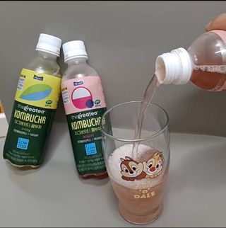 더그레잇티 콤부차 [매일유업] 더그레잇티 44kcal 콤부차 300ml *12개입 (오리지널 6개+베리리치 6개) — 4점을 준 리뷰어가 2023년 8월 올린 사용 사진