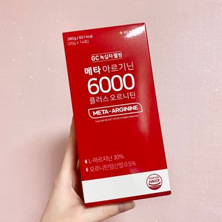 메타아르기닌 GC녹십자웰빙 메타 아르기닌 6000 플러스 오르니틴 — 5점을 준 리뷰어가 2022년 6월 올린 사용 사진