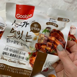 굽네몰 [굽네] 소스가 맛있는 닭가슴살 슬라이스 4종 — 5점을 준 리뷰어가 2021년 5월 올린 사용 사진