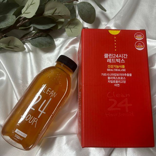 클린24시간 레드박스 1BOX(5포) + 전용보틀(500ml) 리뷰 사진