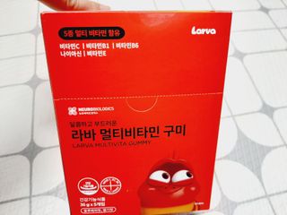 [푸름웰니스] 라바 멀티비타민 구미 36g — 5점을 준 리뷰어가 2022년 1월 올린 사용 사진
