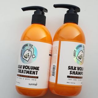 썸헤어 / SUMHAIR 썸헤어 실크 볼륨 샴푸+트리트먼트 프룻자스민티 — 4점을 준 리뷰어가 2021년 5월 올린 사용 사진