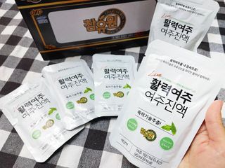 참유원 특허제조 활력 여주진액 여주즙 50포 — 4.5점을 준 리뷰어가 2022년 1월 올린 사용 사진