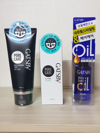 [갸스비] 명불허전, 남성을 위한 브랜드 갸스비의 올인원, 폼클렌징, 헤어오일 3종 — 5점을 준 리뷰어가 2021년 4월 올린 사용 사진