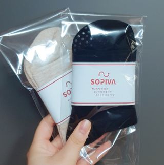 SOPIVA 소피바 요가,필라테스 양말 — 5점을 준 리뷰어가 2021년 6월 올린 사용 사진