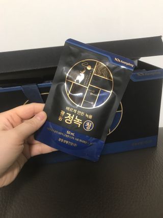 광동생활건강 [광동] 바르게 만든 녹용, 광동정녹청 — 5점을 준 리뷰어가 2021년 12월 올린 사용 사진