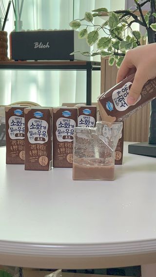 [구매평]덴마크 소화가 잘되는 우유로 만든 초코, 190ml, 24개 — 5점을 준 리뷰어가 2025년 2월 올린 사용 사진