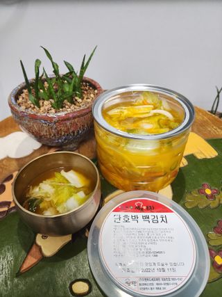 셰프애찬 단호박 백김치 1kg — 5점을 준 리뷰어가 2022년 10월 올린 사용 사진